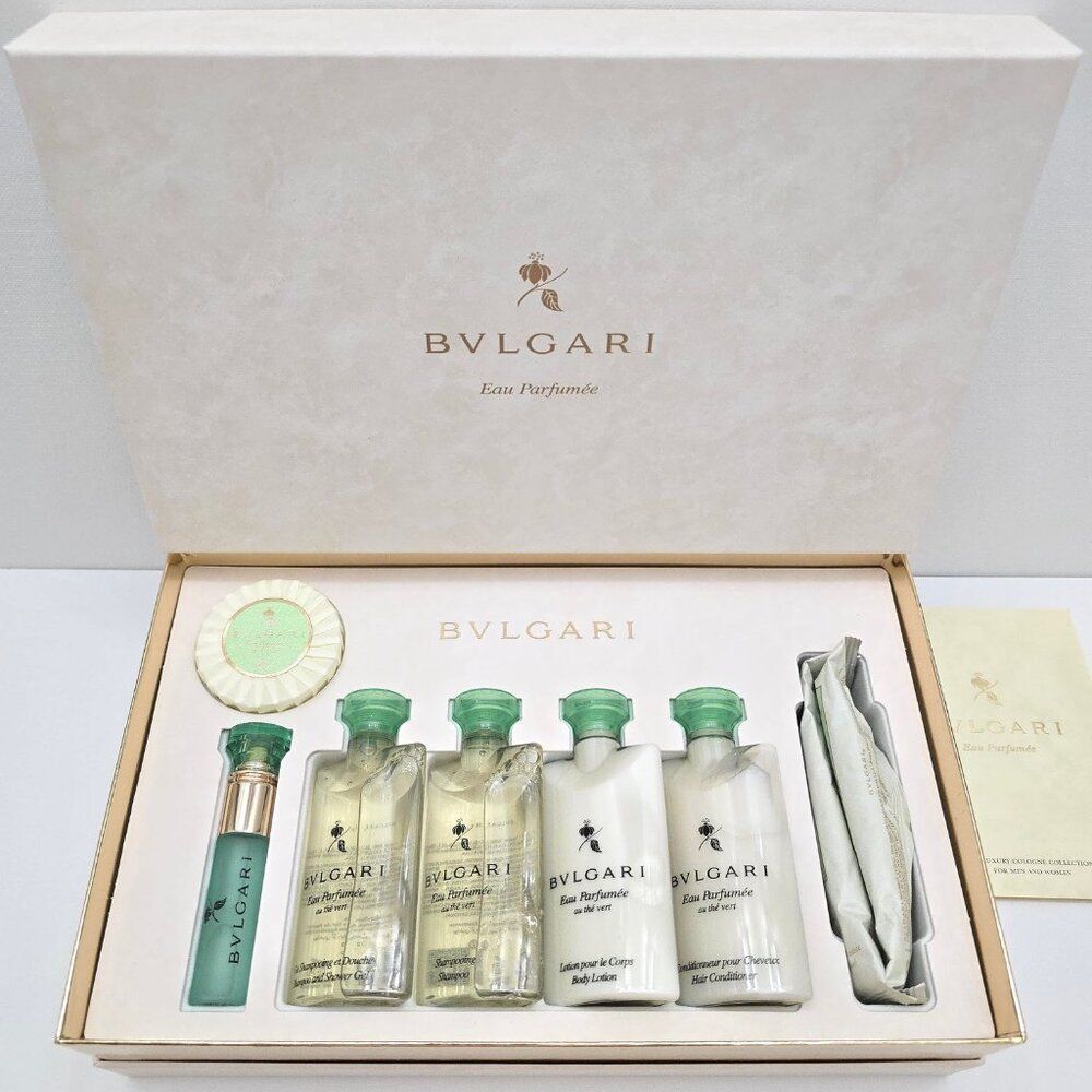 Bvlgari 8 pcs Gift Set Eau Parfumee au the Vert  NEW - Picture 6 of 7